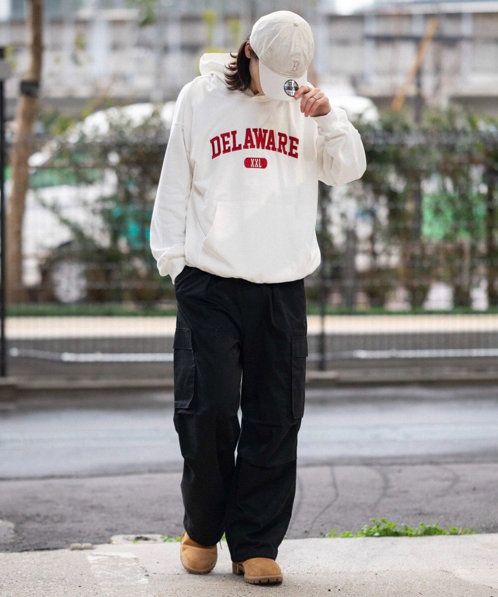 WEGO 【ユニセックス着用ITEM/SMLサイズ展開】グラフィックロゴプルパーカー 