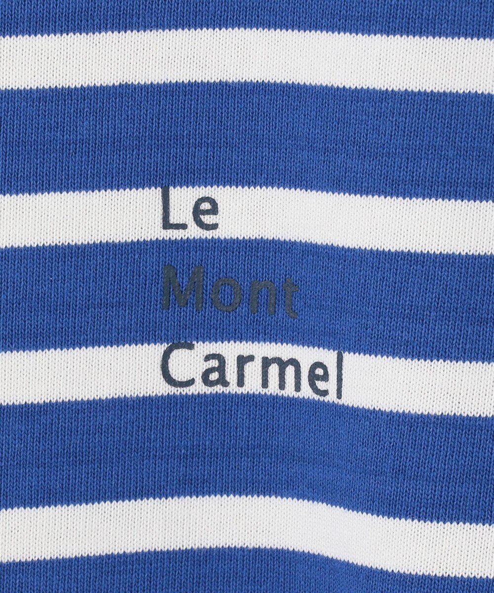 SHARE PARK LADIES 【UVカット】ボーダーロゴ半袖カットワンピース 