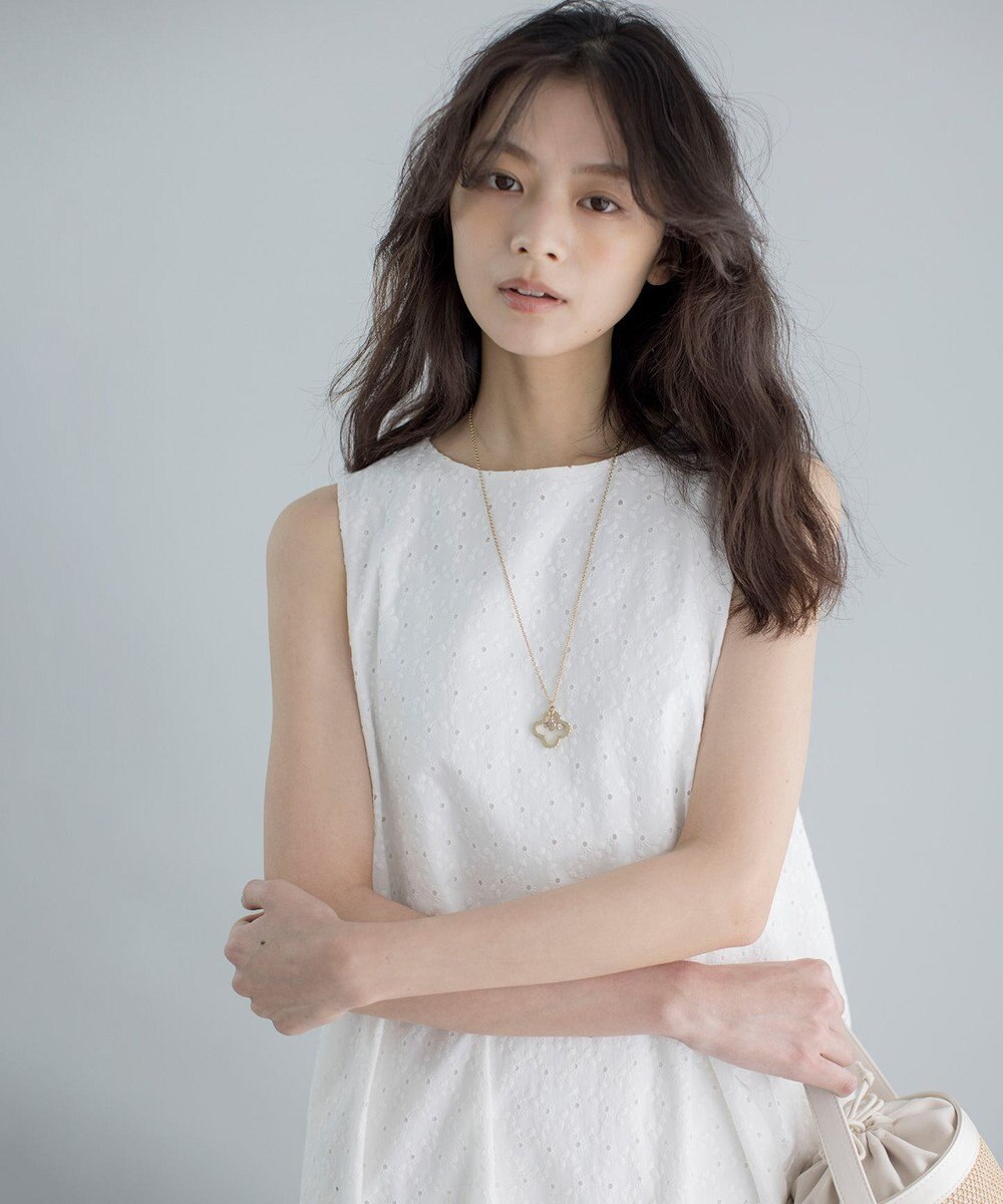 組曲 【WEB限定・新色追加】エンブロイダリーレースノースリーブ ワンピース 