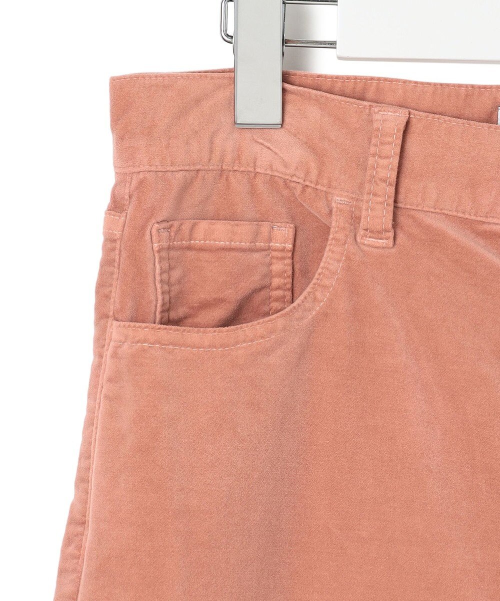 23区 【洗える】23区DENIM ベルベットストレッチ ワイドパンツ 