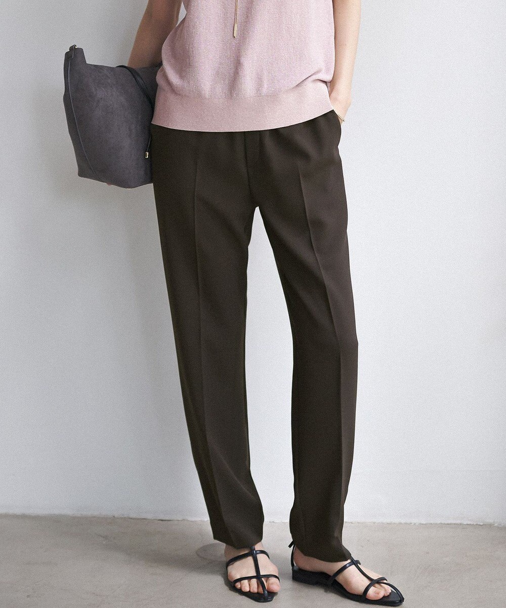 23区 L 【Oggi・CLASSY.掲載】ストレッチジョーゼット テーパード パンツ 