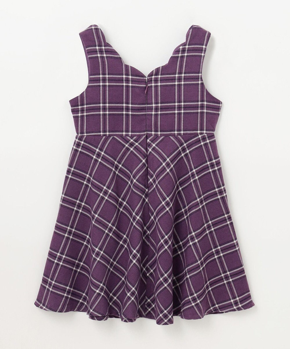 ANY KIDS チェック柄 ジャンパースカート 