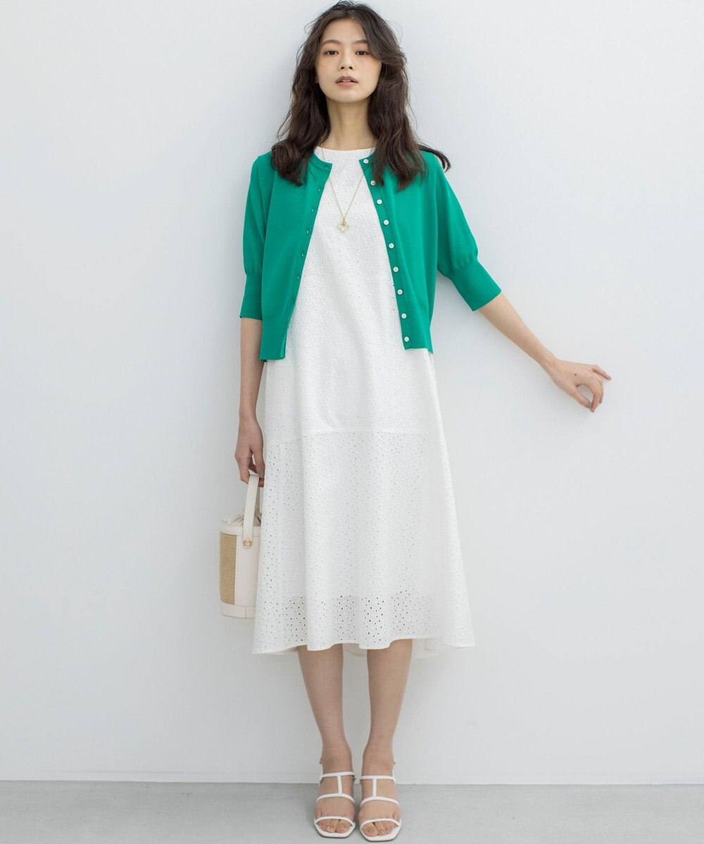 組曲 S 【WEB限定・新色追加】エンブロイダリーレースノースリーブ ワンピース 