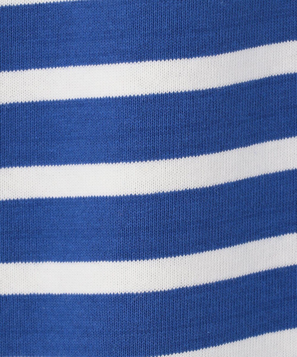 SHARE PARK LADIES 【UVカット】ボーダーロゴ半袖カットワンピース 