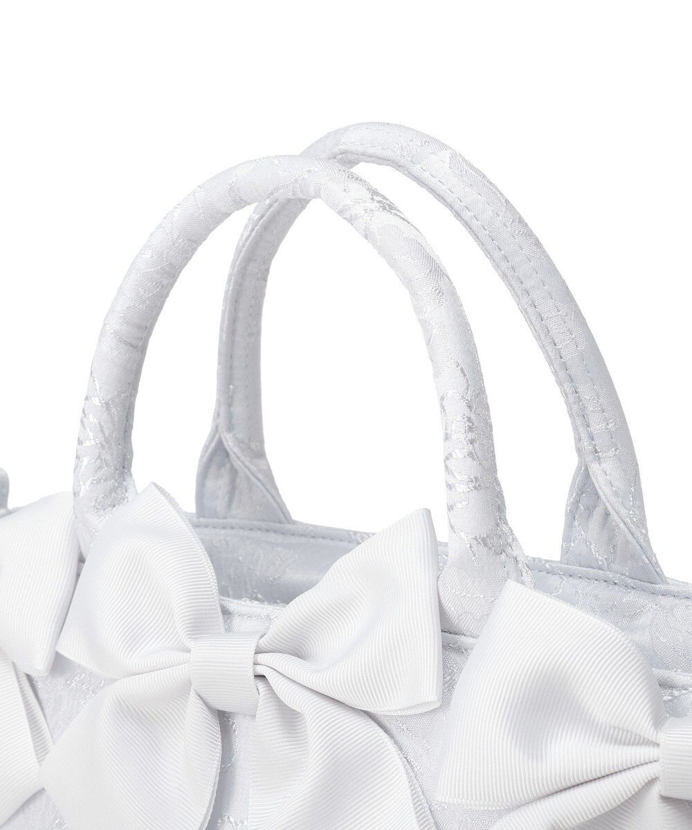 Maison de FLEUR ブルーマニアボリュームリボン２ＷａｙトートＳバッグ 