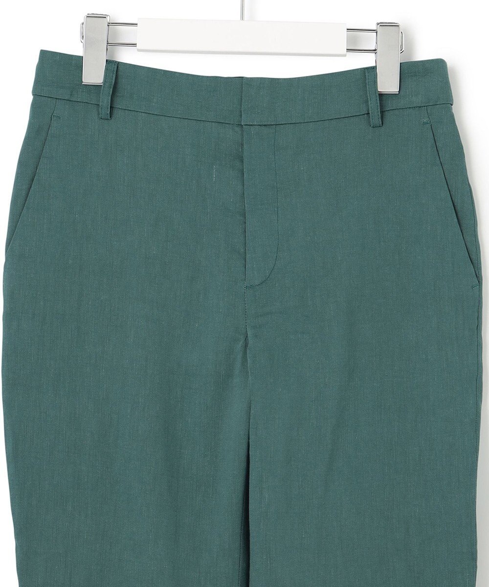 23区 【洗える】リネンレーヨンストレッチ テーパード パンツ 