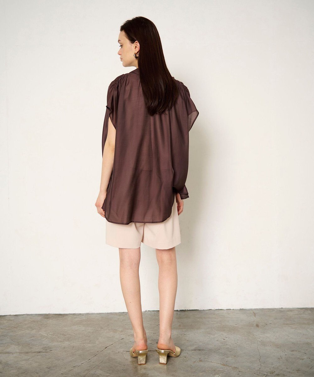 GRACE CONTINENTAL ギャザーシャツ 