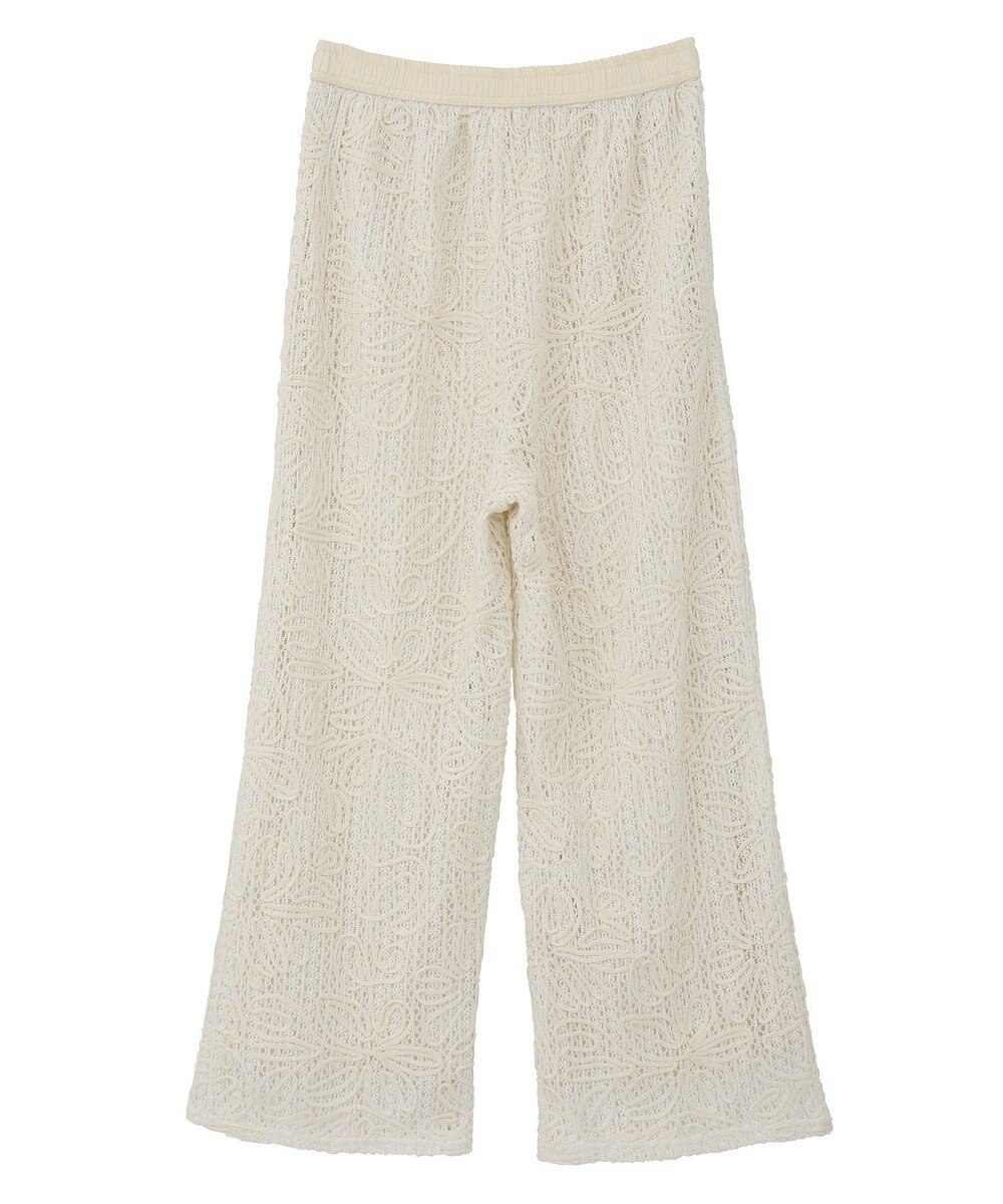 Green Parks コード刺繍　　レースイージーワイドパンツ 