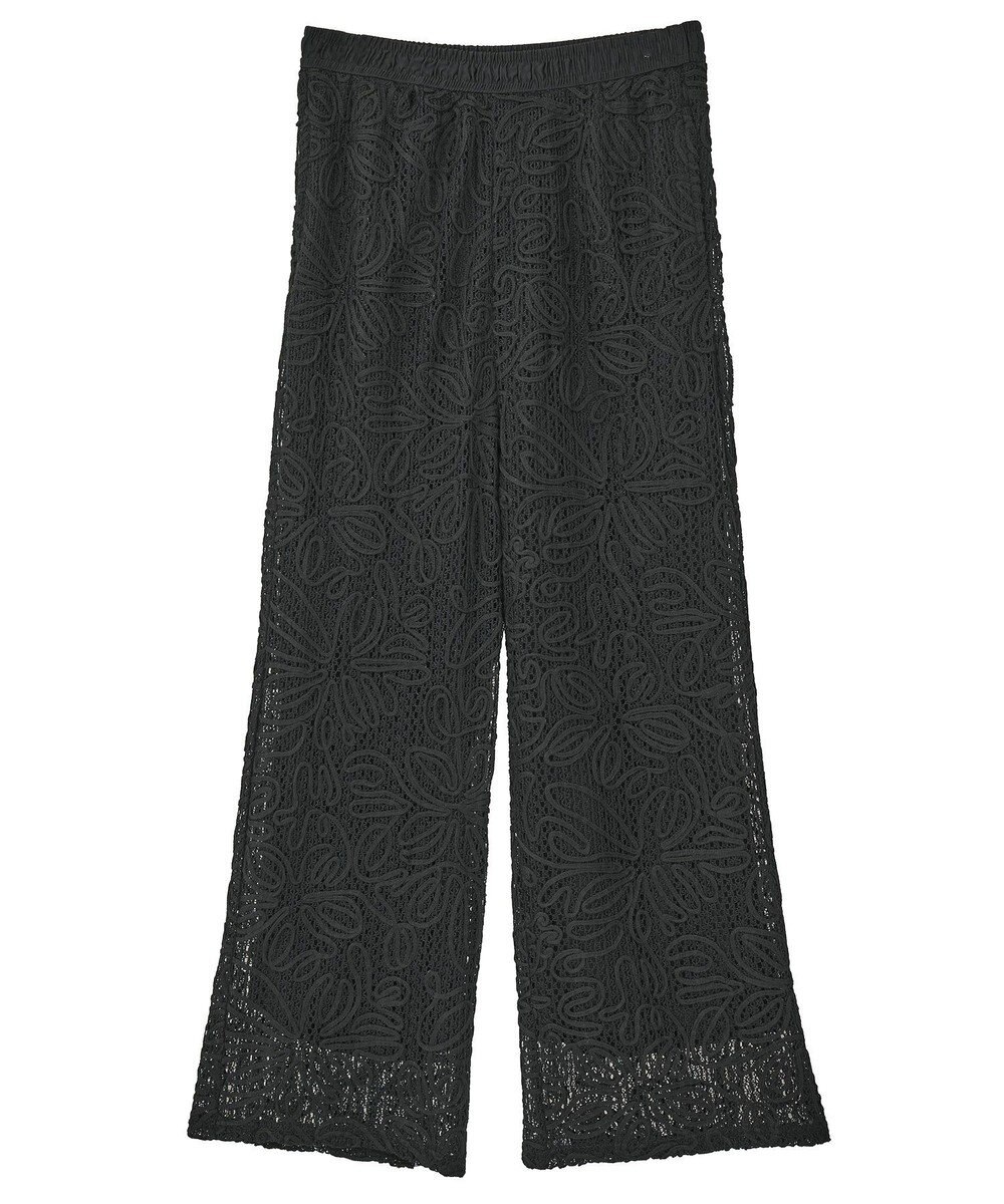 Green Parks コード刺繍　　レースイージーワイドパンツ 