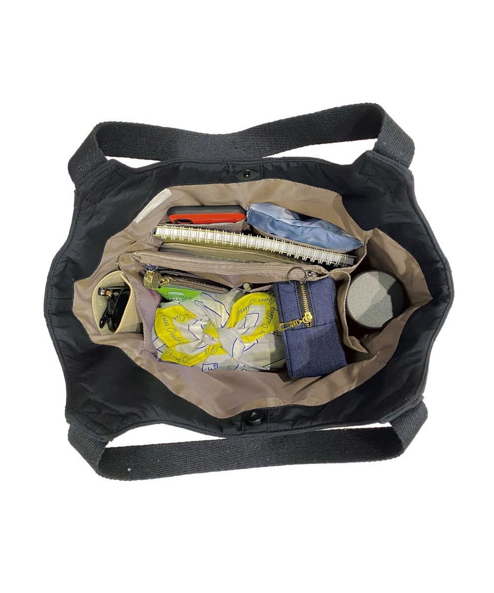 ROOTOTE 3674【仕切り+自立+撥水】LT.ラウンド.パルーティ.キルト-D 