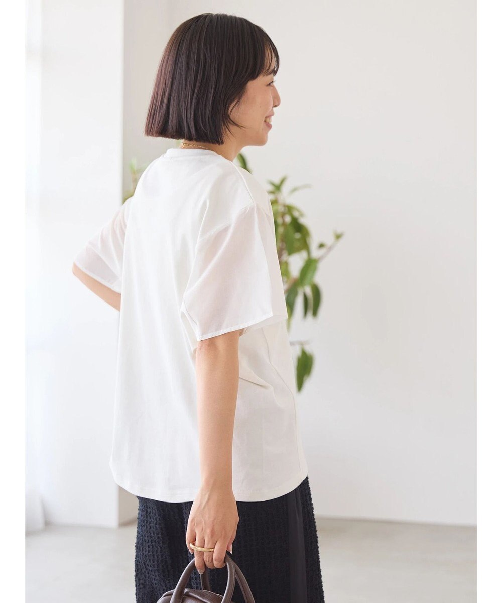 AMERICAN HOLIC 異素材ショルダー切替カットプルオーバー 