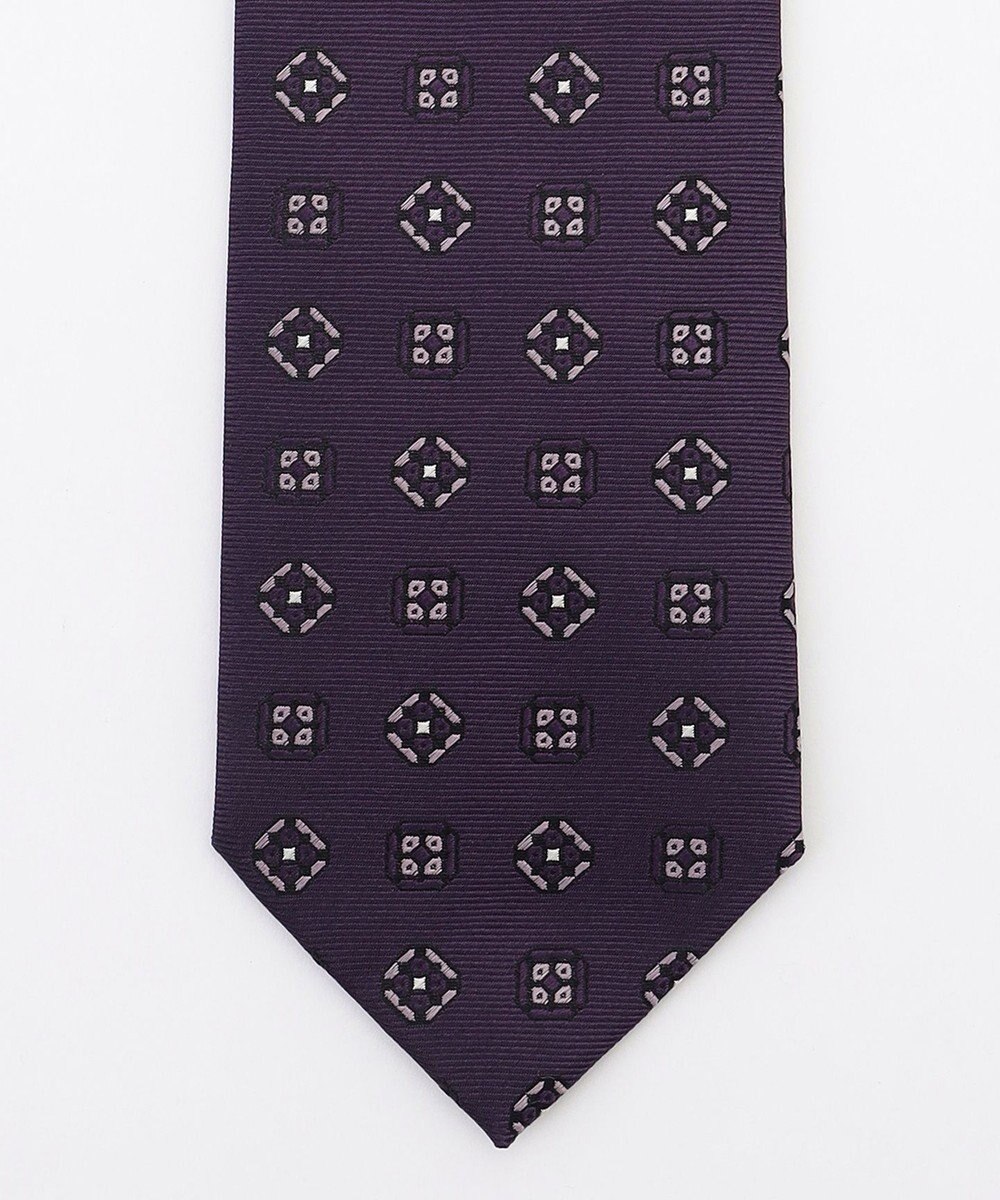 JOSEPH ABBOUD 【日本製・Holliday&Brown】クレストパターンジャカードネクタイ 
