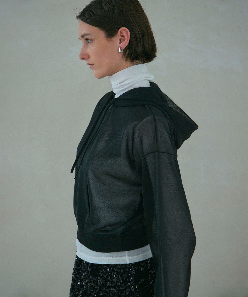 NAVE 【Nave・洗える】シアーニット パーカー 