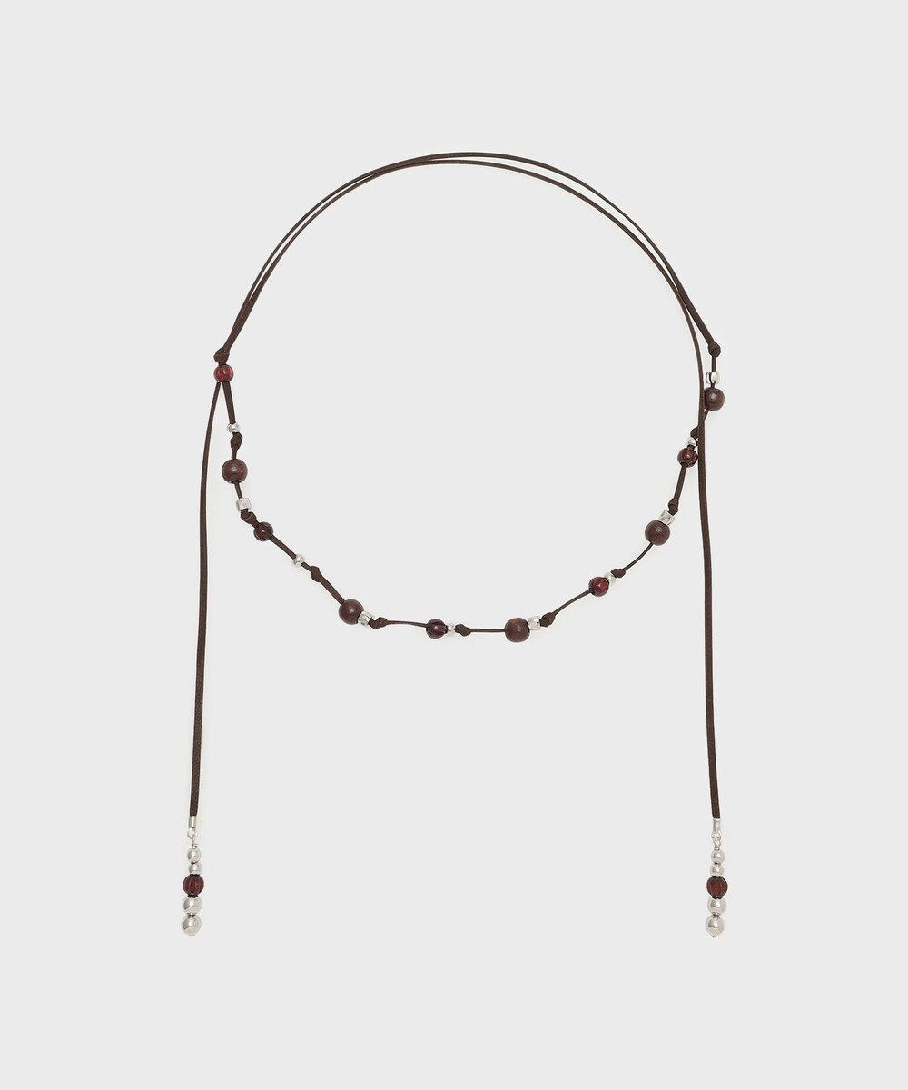 GRACE CONTINENTAL ビーズレザーチョーカー 