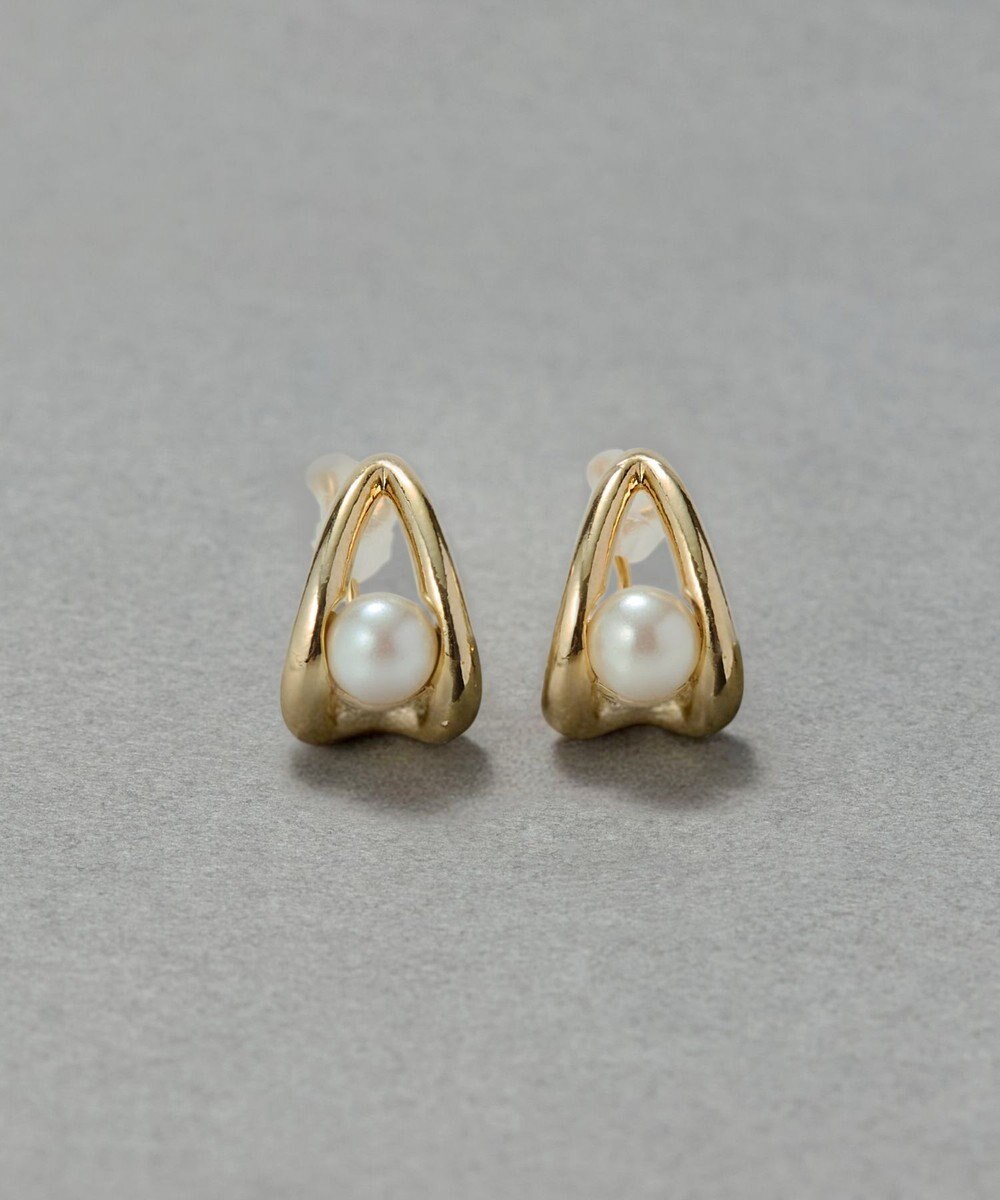 Phoebe 【痛くないシリーズ/金属アレルギー対応】ドロップパールライトフィットイヤリング　ゴールド 