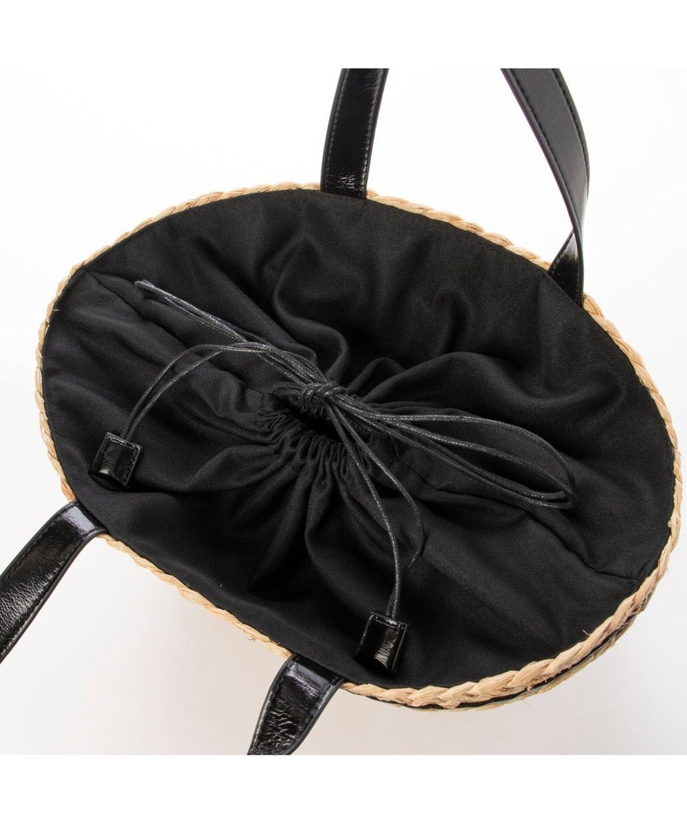 UNBILLION カシュカシュ cachecache / メタリックボーダーラフィアカゴバッグ 