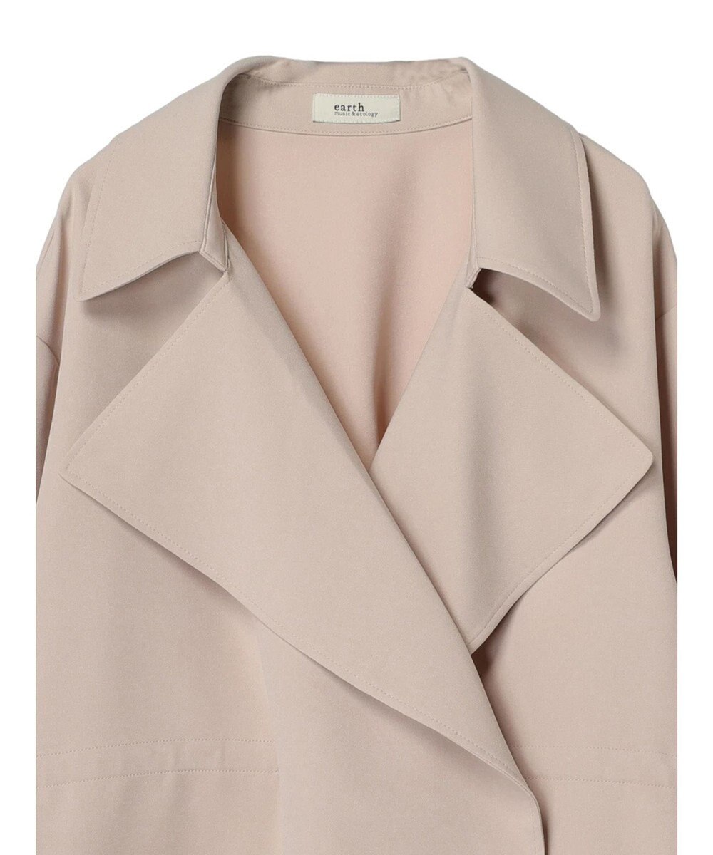 earth music&ecology ニュアンスビッグカラーコート 