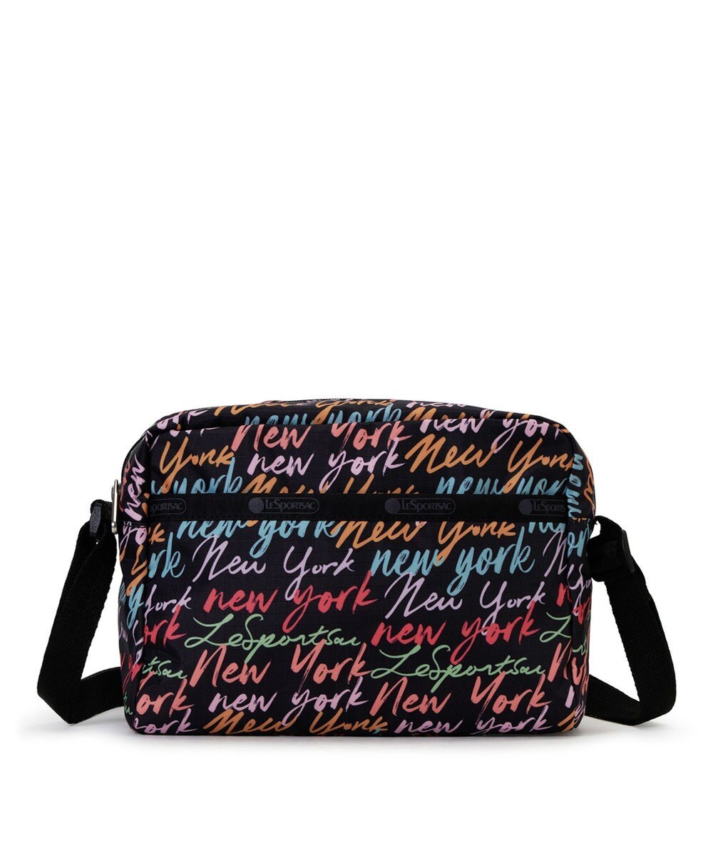 LeSportsac DANIELLA CROSSBODY/NYCスクリプトブラック 