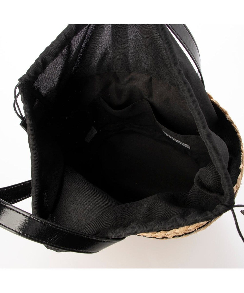 UNBILLION カシュカシュ cachecache / メタリックボーダーラフィアカゴバッグ 