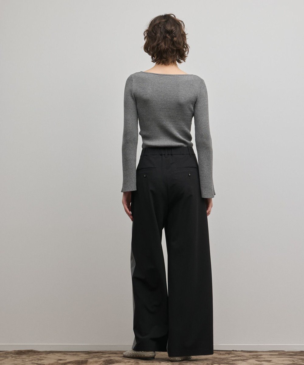 GRACE CONTINENTAL アイレットリブニットトップ 