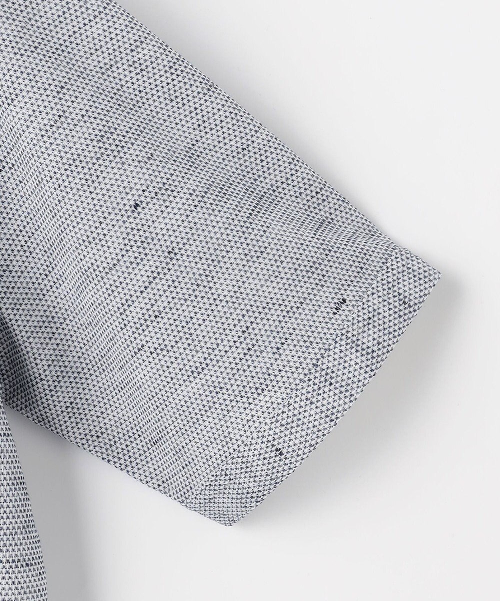 JOSEPH ABBOUD  【フランス産リネン×日本の技術・清涼感】ノルマンディリネントップジャージ ジップ ポロシャツ 