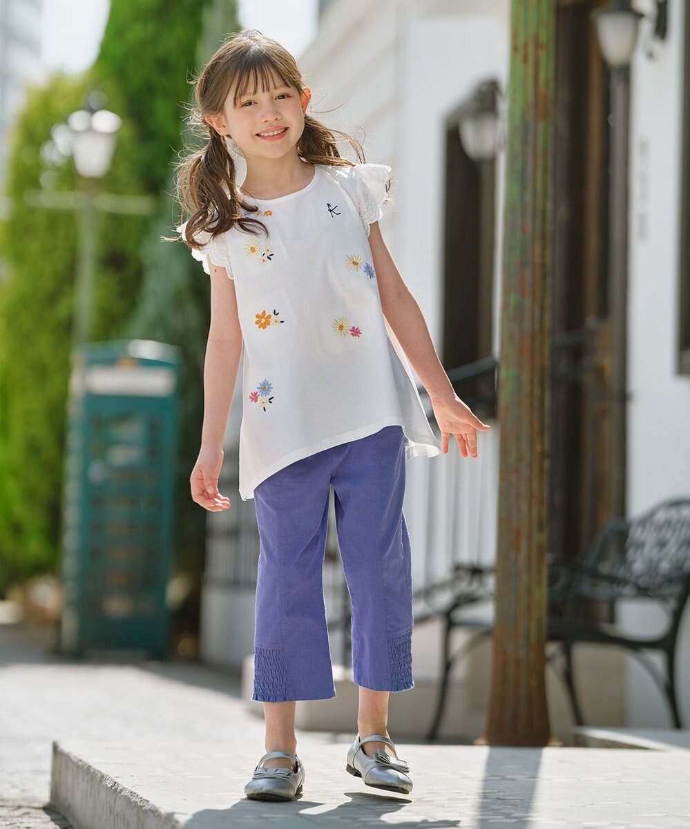 組曲 KIDS 【110-140㎝】シャーリング パンツ 