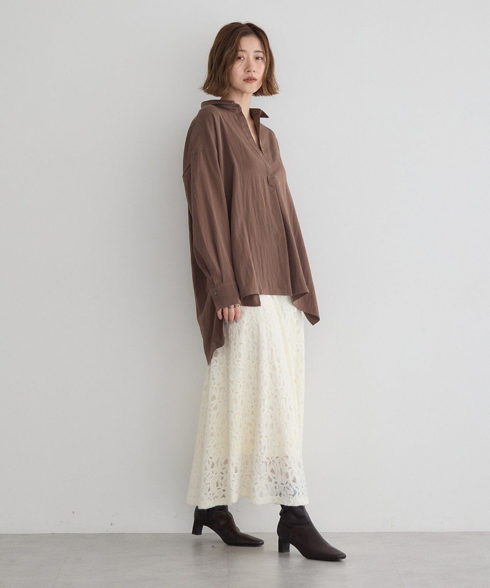 YECCA VECCA スキッパーオーバーシャツ 