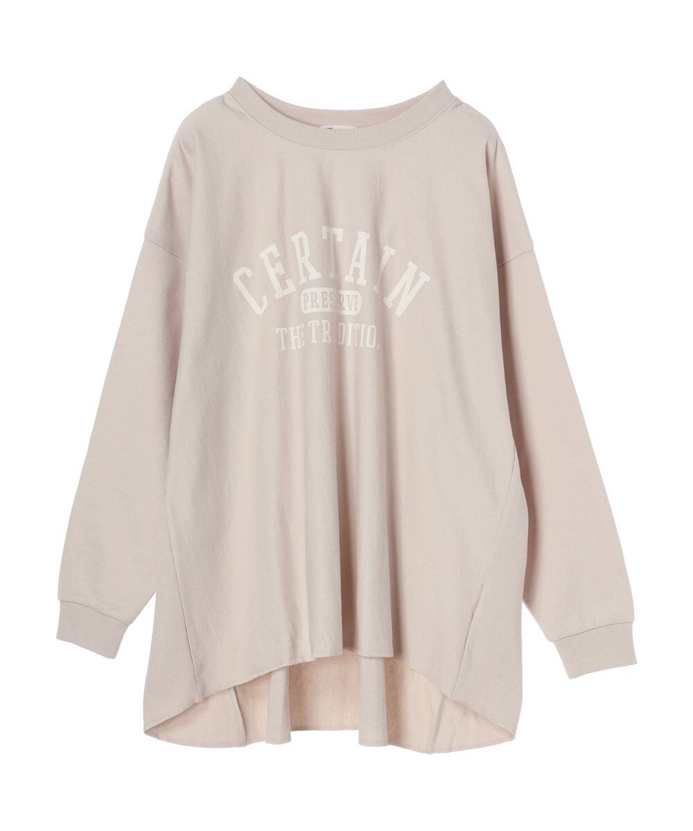 CRAFT STANDARD BOUTIQUE プリント裏毛チュニック 