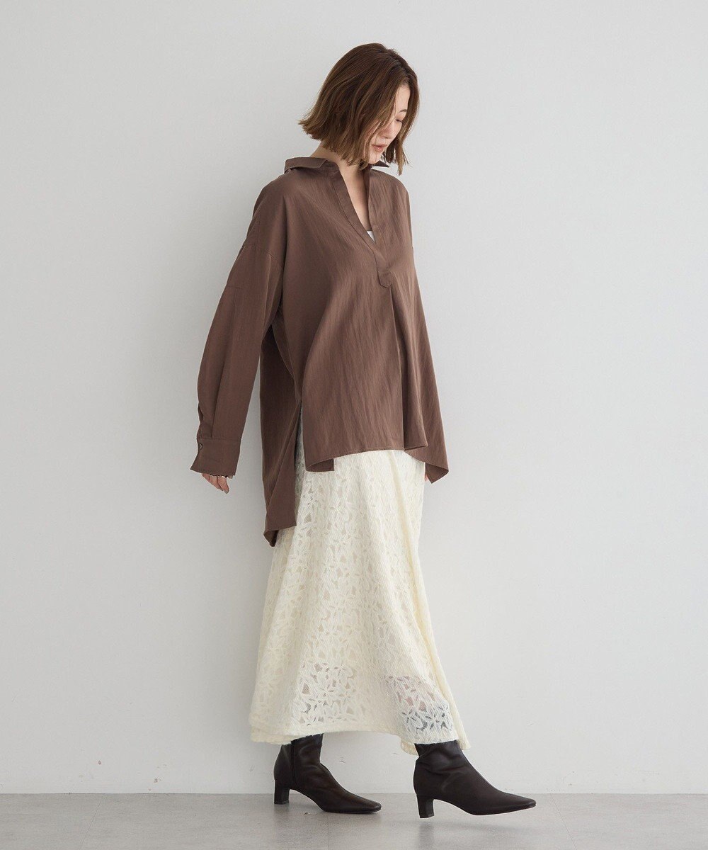 YECCA VECCA スキッパーオーバーシャツ 