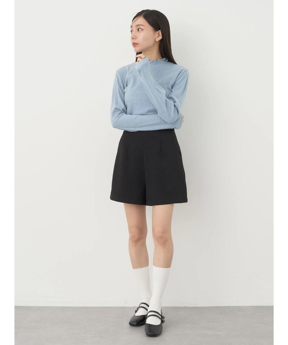 earth music&ecology ラメテレコハイネックプルオーバー 