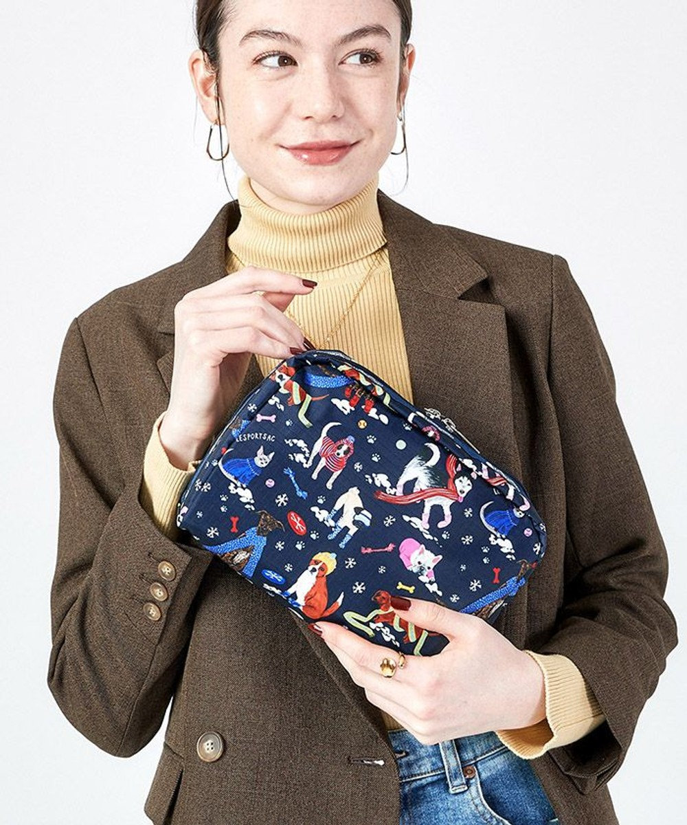 LeSportsac EXTRA LARGE RECTANGULAR COSMETIC/スノーウィーパプス スノーウィーパプス