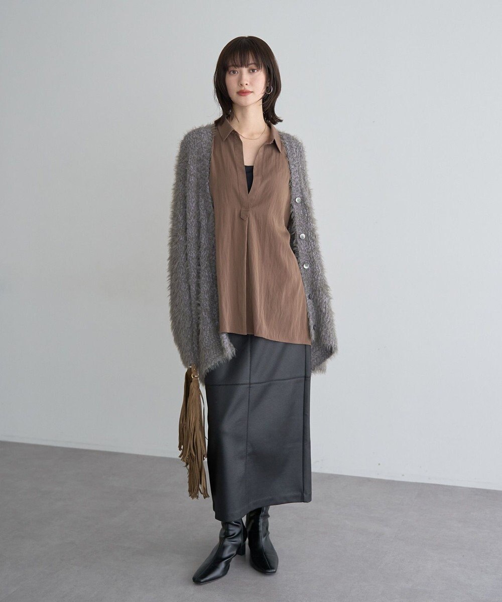 YECCA VECCA スキッパーオーバーシャツ 