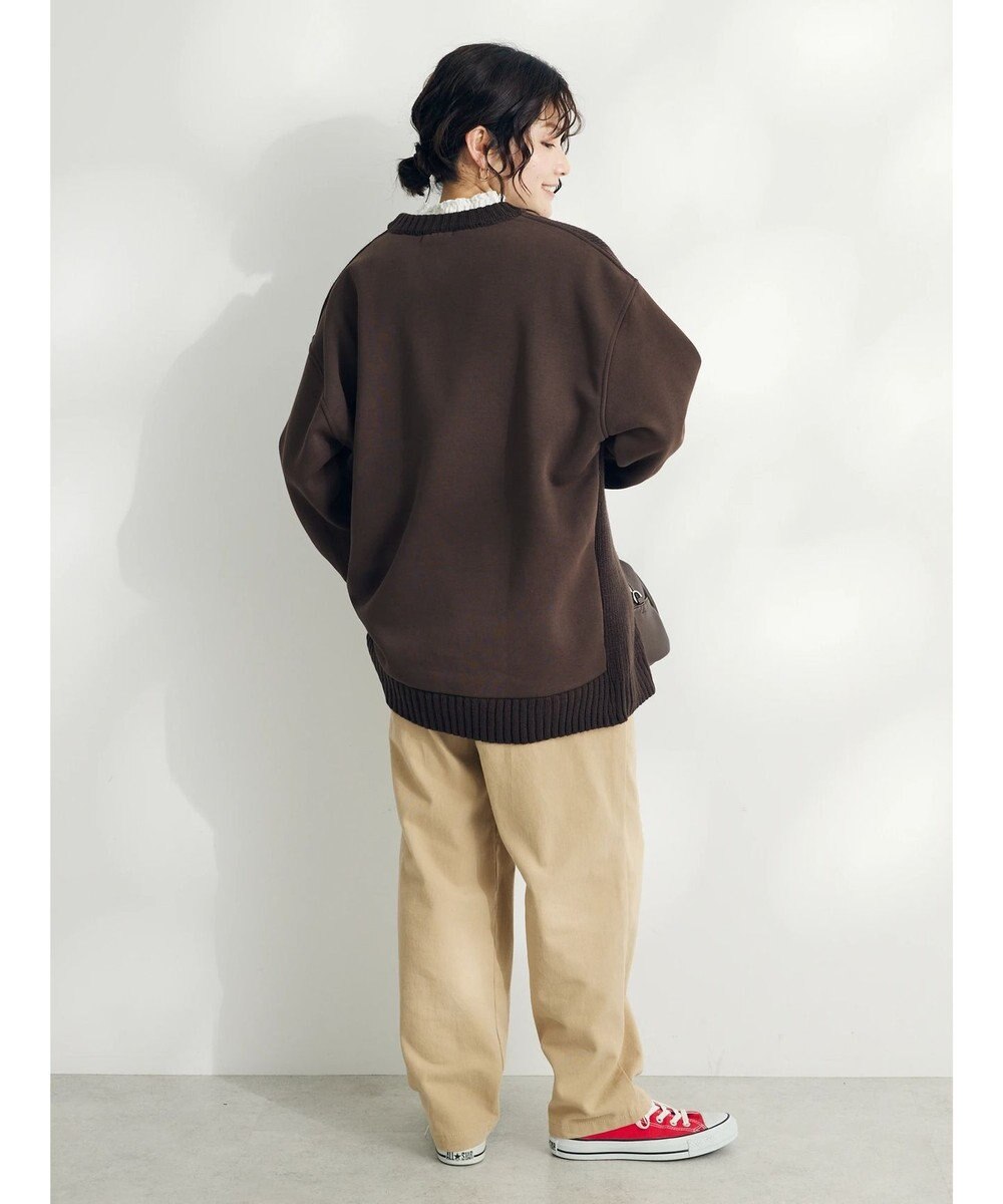 CRAFT STANDARD BOUTIQUE 片畔ニットドッキングチュニック 