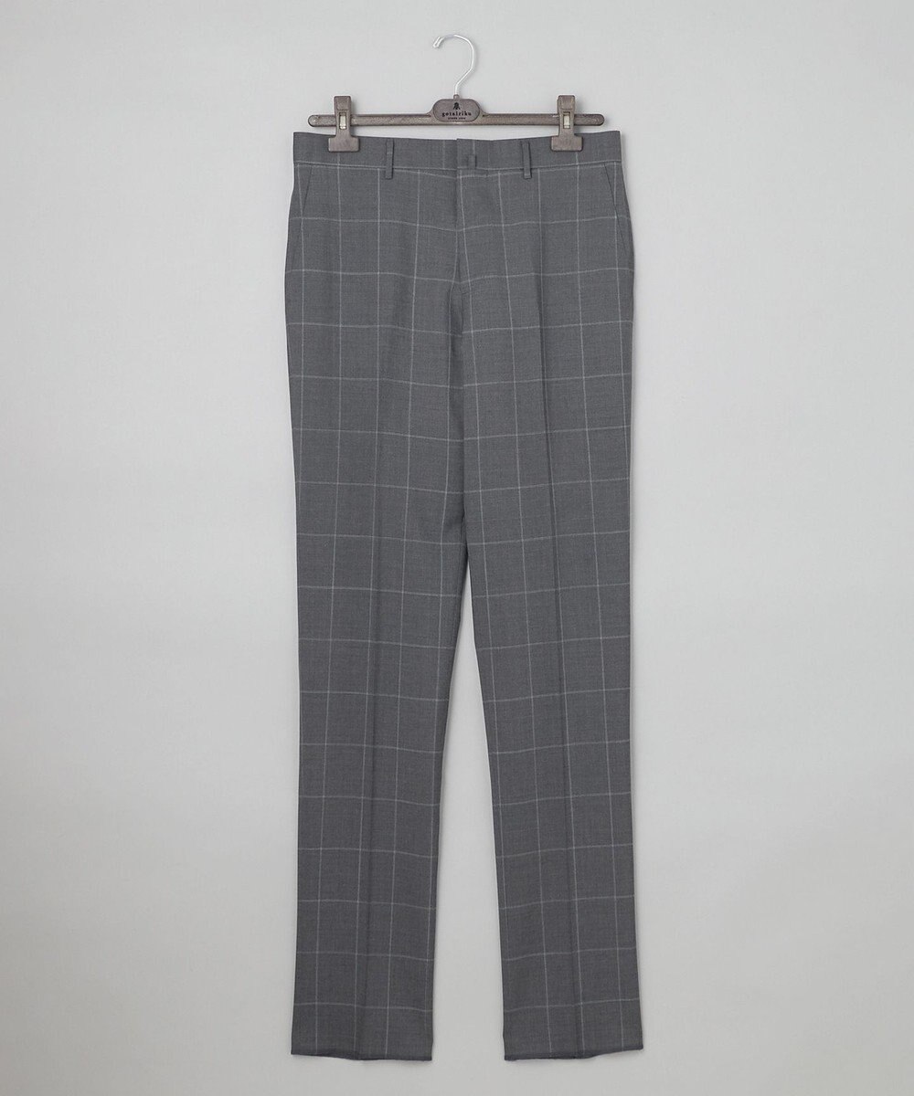 GOTAIRIKU ロングセラー【洗える/折り目加工/シワになりにくい/ウエストアジャスター】ウォッシャブル サマーウール100％パンツ_限定色(ノータック)25年モデル 