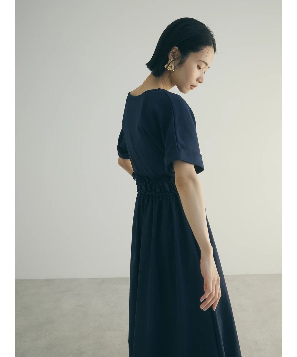 Green Parks armonia.異素材切替ドルマンワンピース 