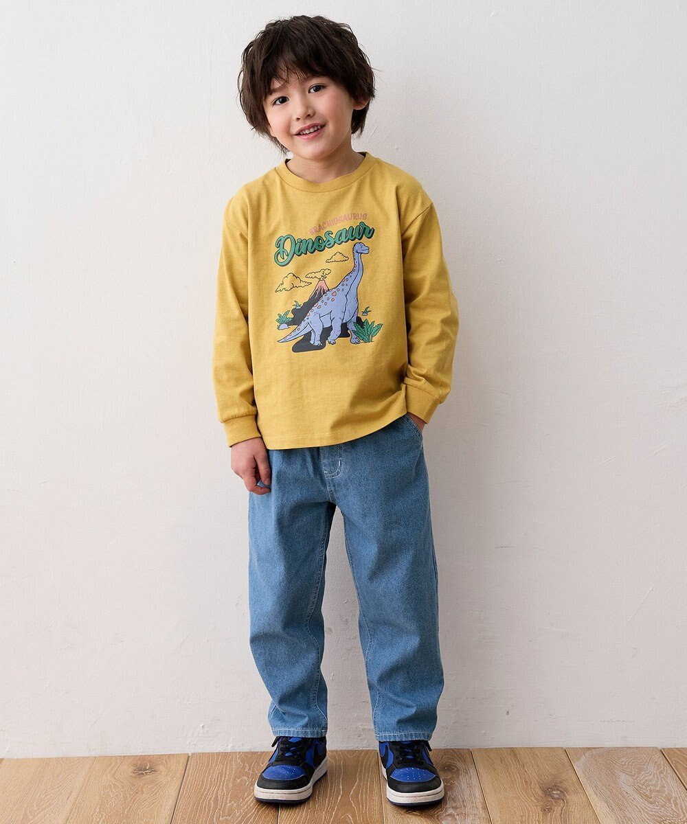 ANY KIDS 恐竜プリント 長袖Tシャツ 