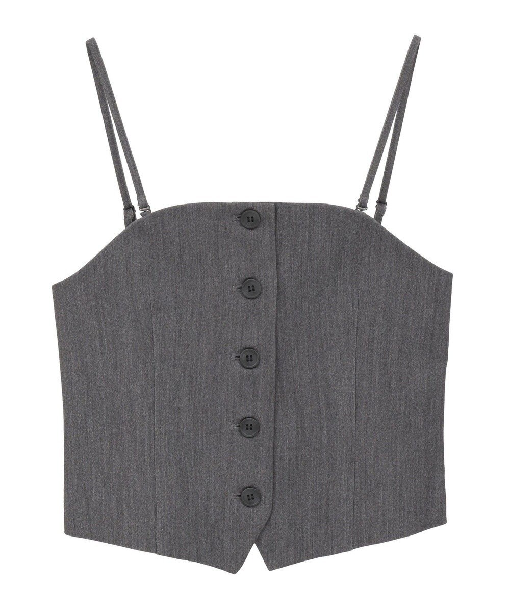 AMERICAN HOLIC 【2WAY】イージーケアフロントボタンビスチェ 