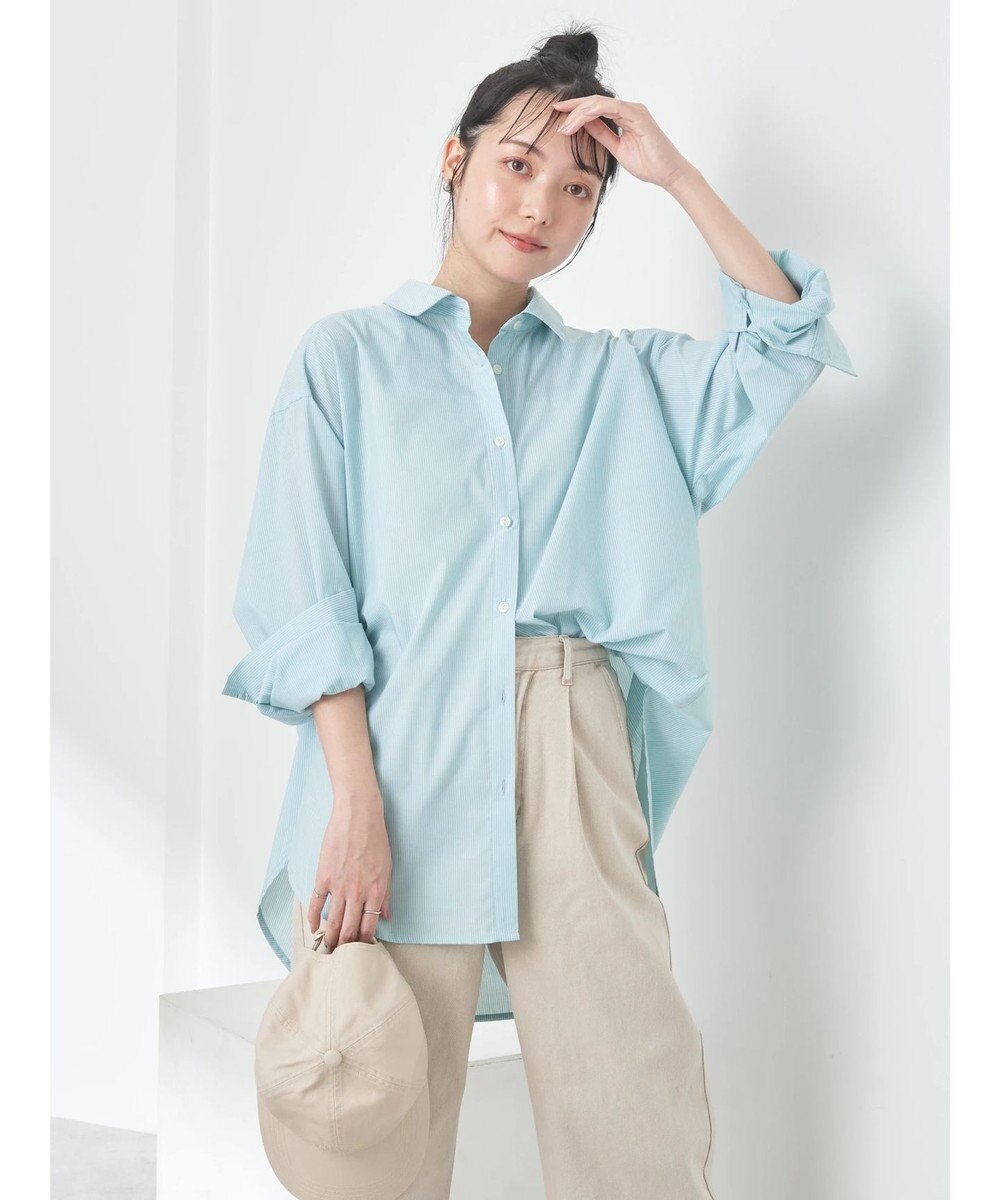 earth music&ecology ＴＲキュプラレギュラーシャツ 