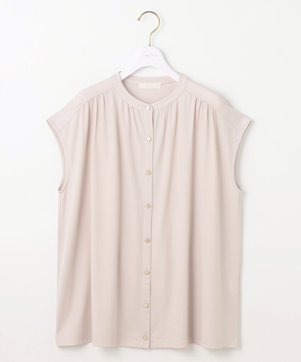 ANY SIS 【接触冷感・UVカット・洗える】ハイストレッチスムース2WAY ブラウス 