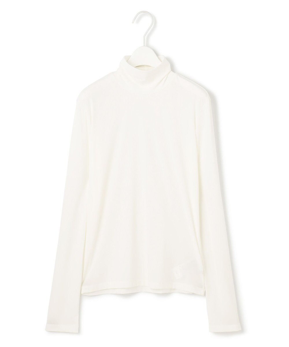 ICB 【洗える】 パウダリーチュール ハイネックトップス 