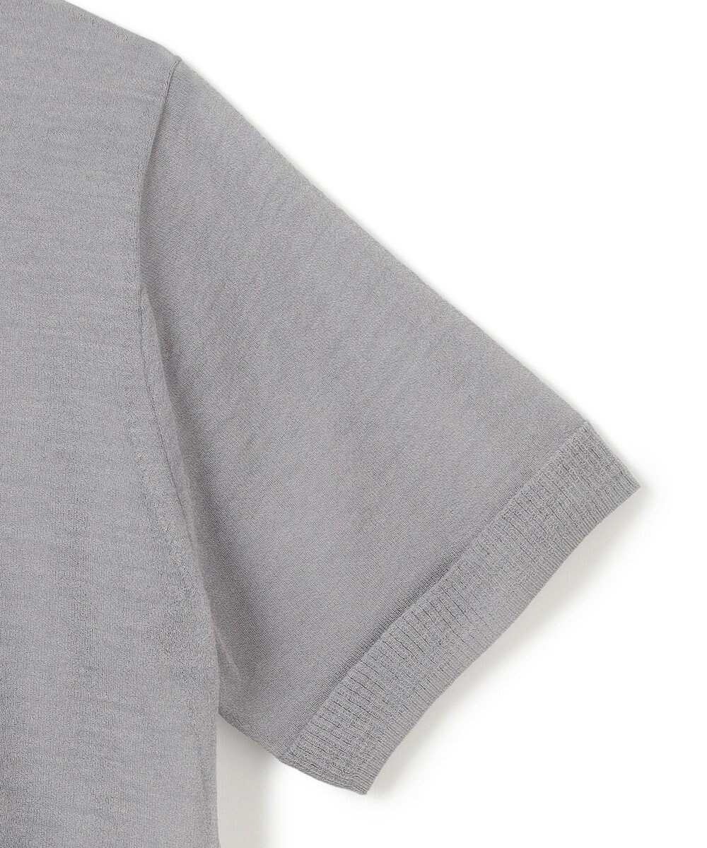 BEIGE， 【洗える・GLOW 10月号掲載】CADDO / シアーウールメッセージロゴＴニット 