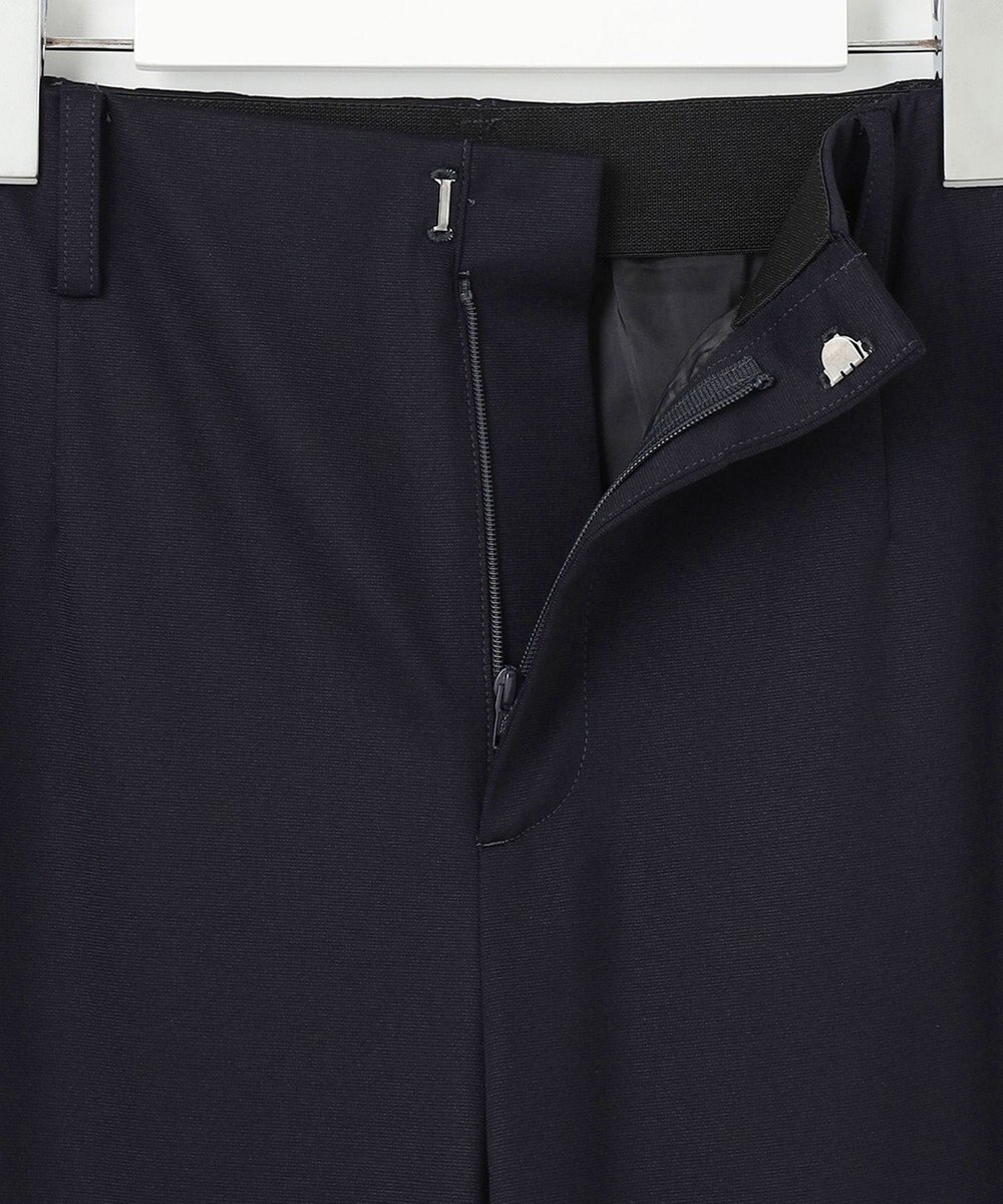 J.PRESS LADIES S 【セットアップ対応・洗える・抗菌防臭】T/Cポンチ セミワイド パンツ 