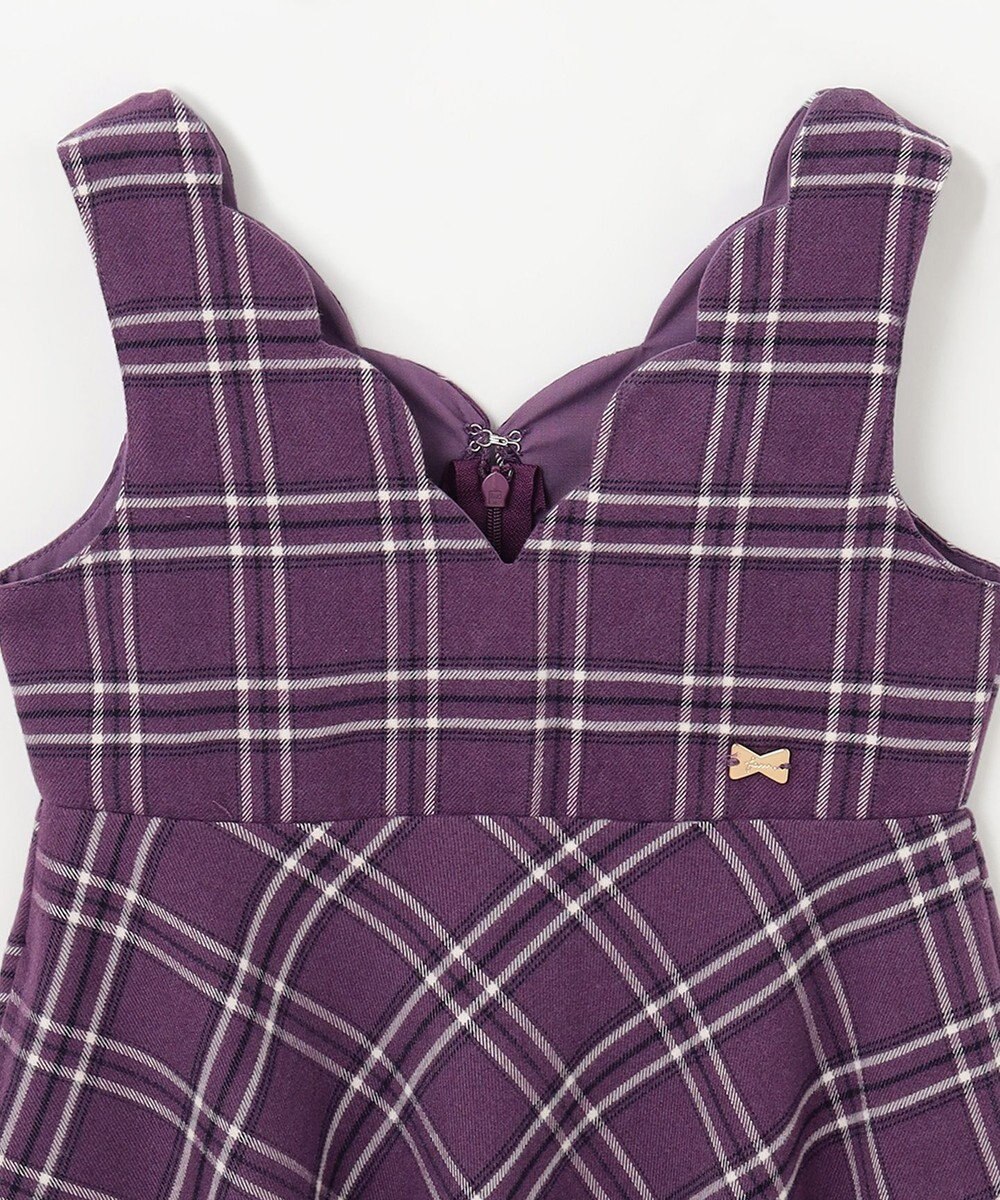 ANY KIDS チェック柄 ジャンパースカート 