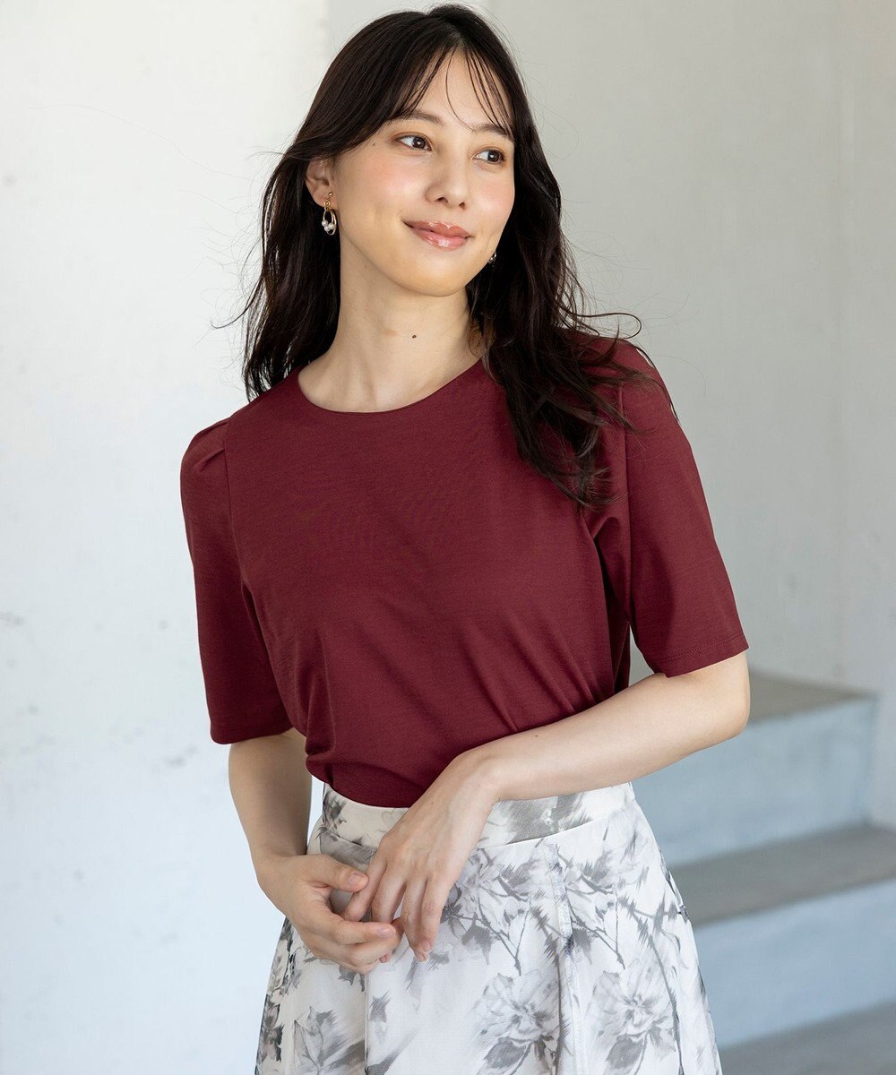 ANY SIS 【接触冷感・UVカット・洗える】ハイストレッチスムースタックスリーブ カットソー 