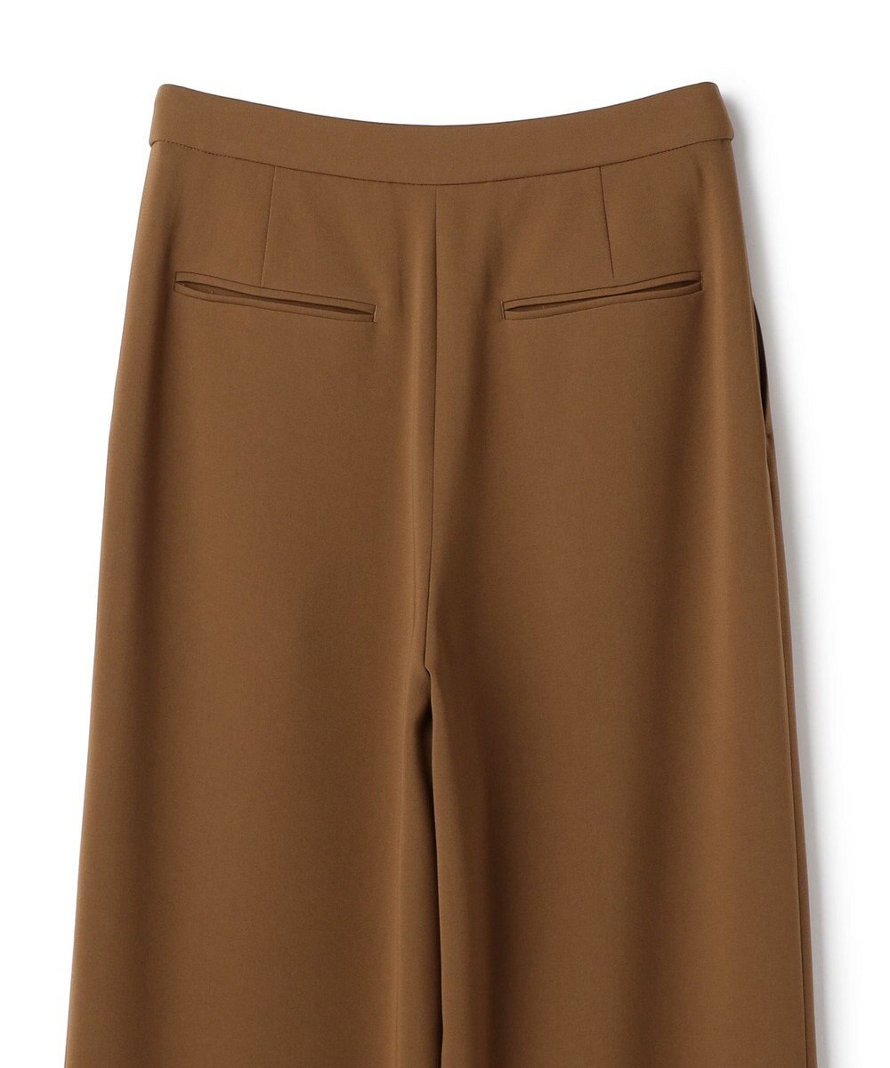 BEIGE， GYPSUM / シルキータッチ セミワイドタックパンツ 