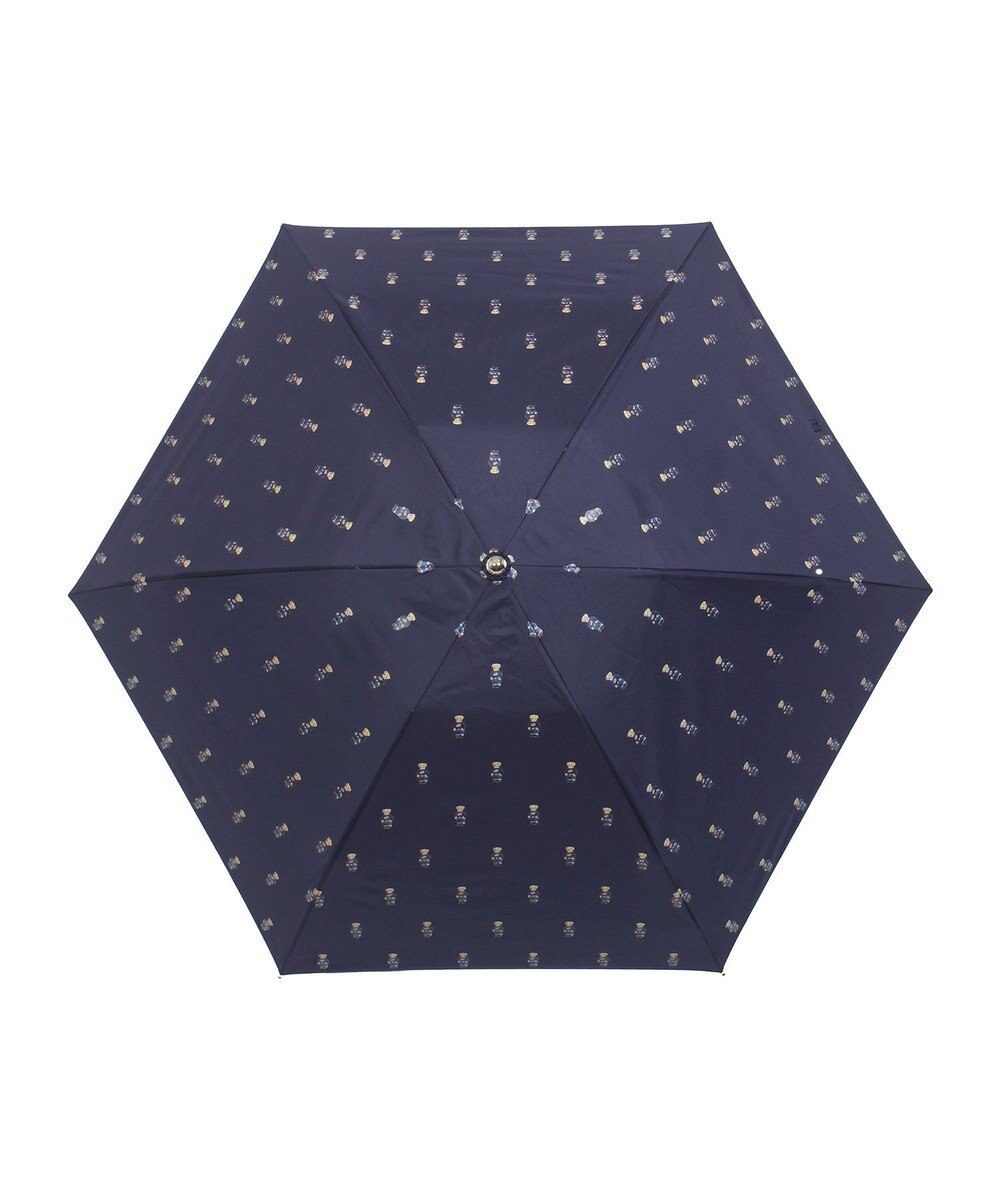 MOONBAT 【 遮光率100％/遮熱/UV/軽量】POLO RALPH LAUREN（ポロ ラルフローレン）晴雨兼用日傘   PORO BEAR ポロベア 裏カラー 折りたたみ傘 