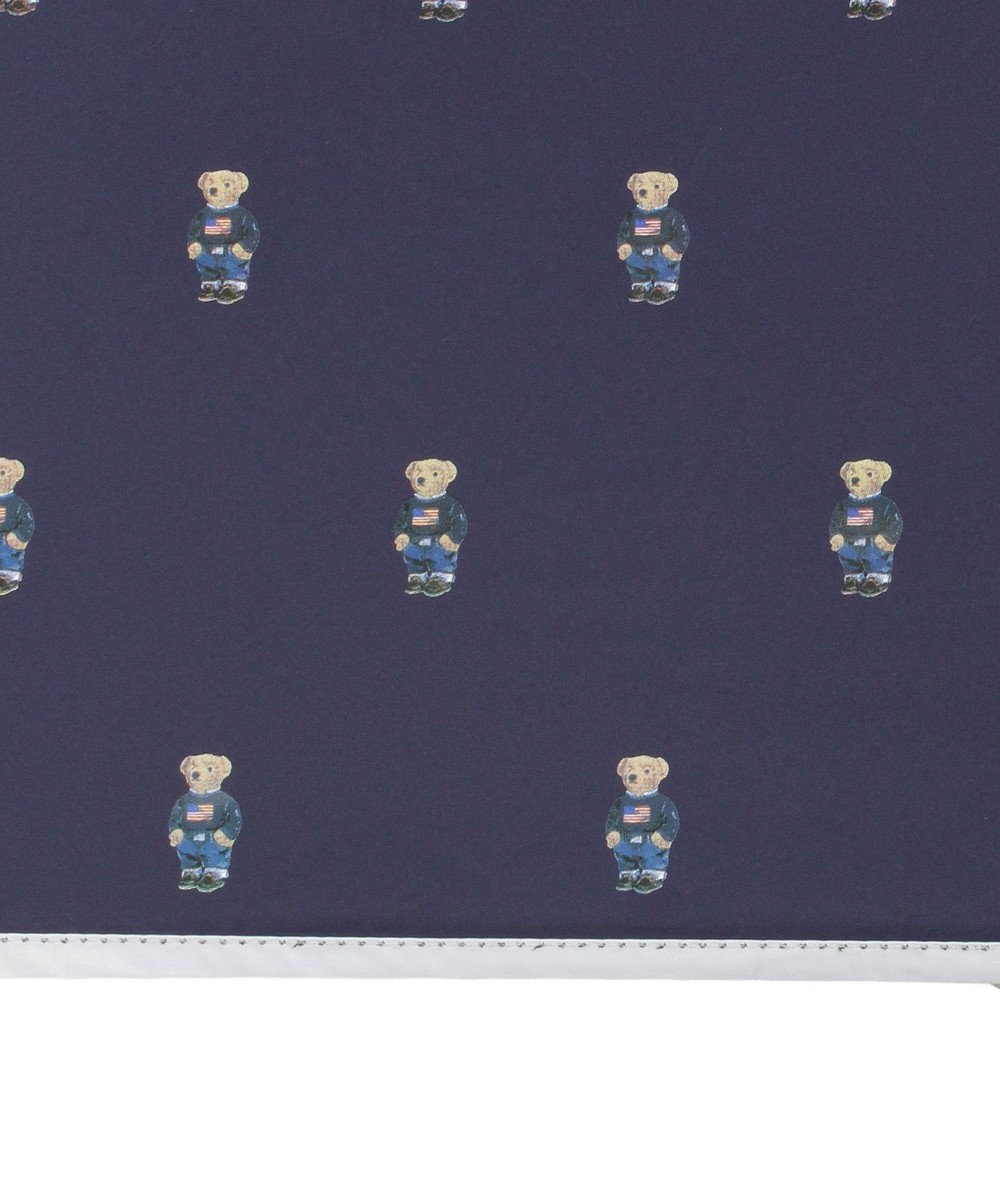 MOONBAT 【 遮光率100％/遮熱/UV/軽量】POLO RALPH LAUREN（ポロ ラルフローレン）晴雨兼用日傘   PORO BEAR ポロベア 裏カラー 折りたたみ傘 