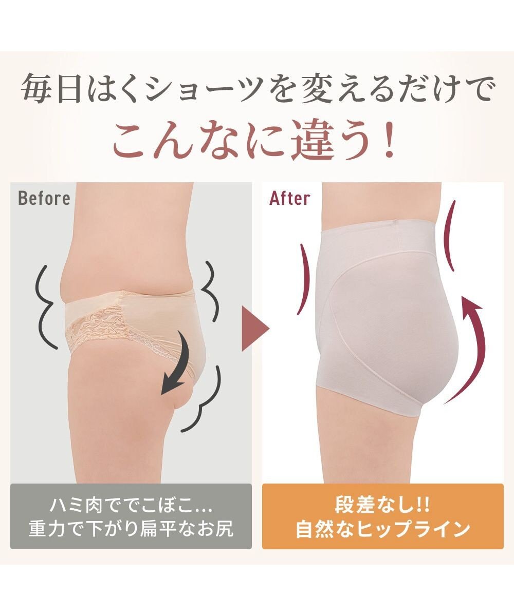 BRADELIS New York 【Yukine inc. 】ゆきねえ365綿混モアらくすっぽりショーツ23 