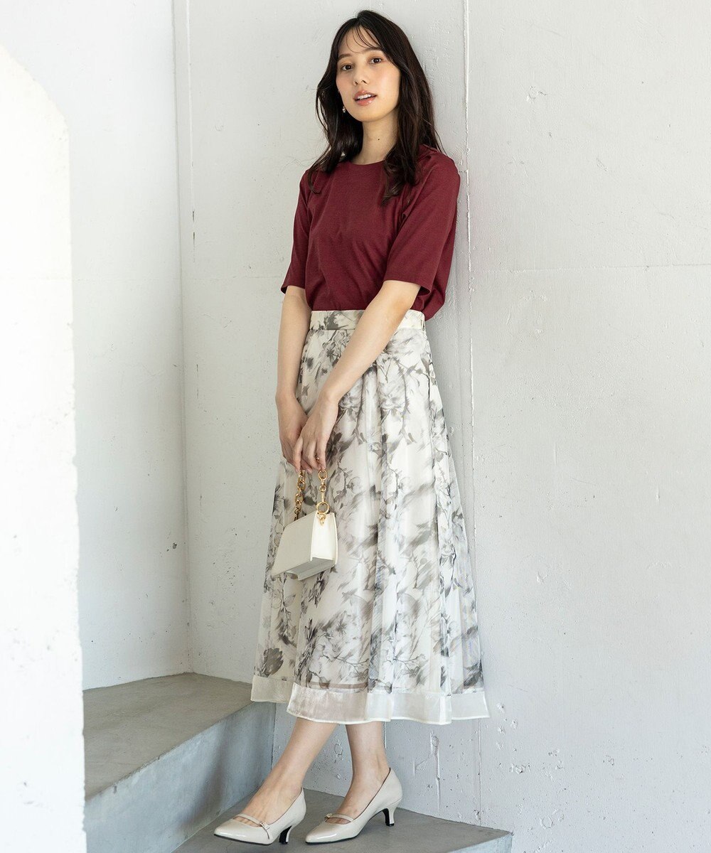 ANY SIS 【接触冷感・UVカット・洗える】ハイストレッチスムースタックスリーブ カットソー 