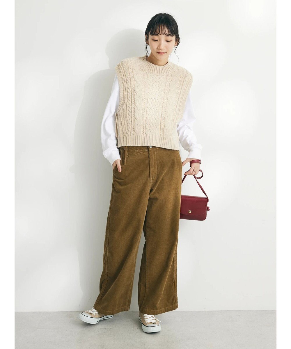CRAFT STANDARD BOUTIQUE ２ＷＡＹケーブルニットベスト 